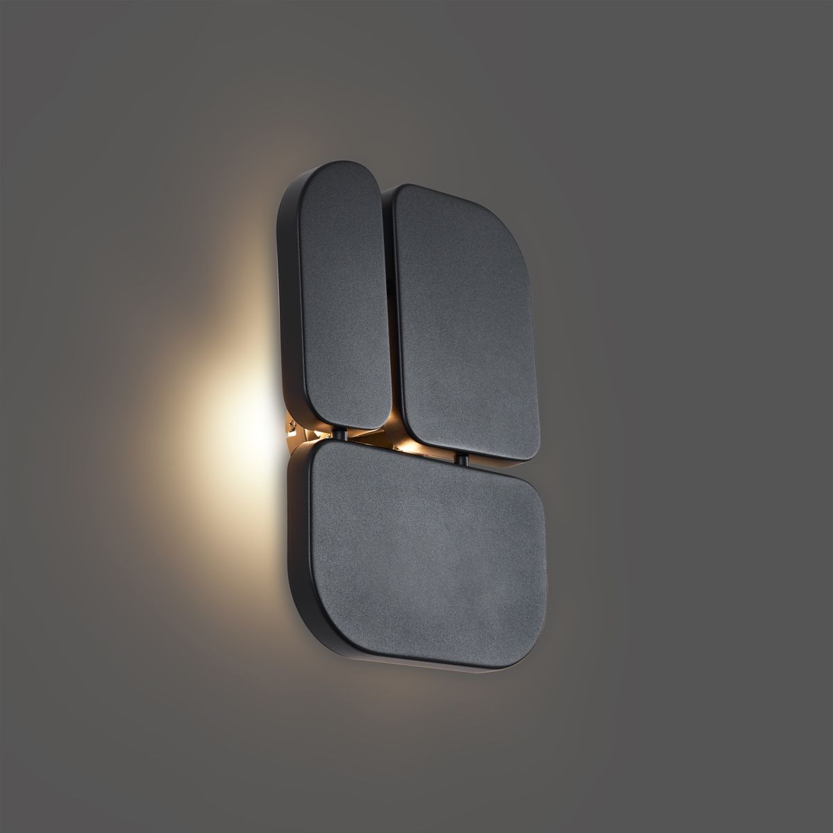 Design wandlamp zwart 3-lichts - Planes