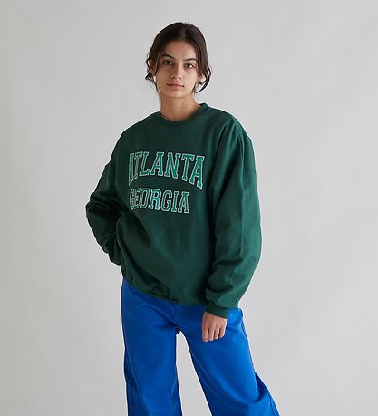 Grønt Sweatshirt - Helena Sweat -  Grøn