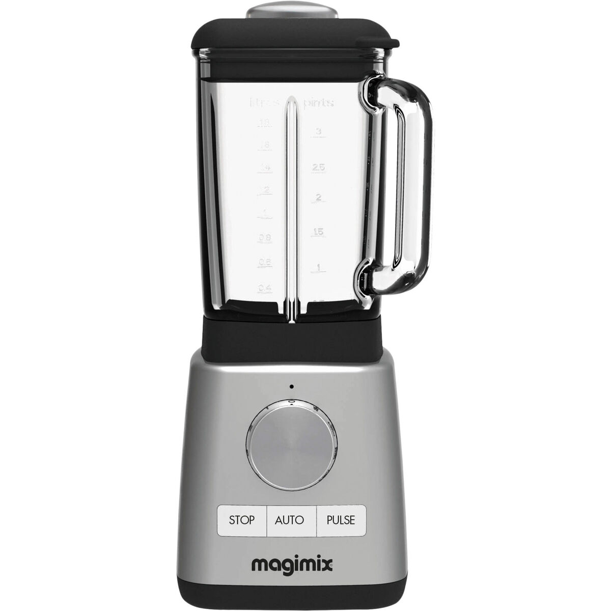 Power Blender Matt Stål med Glasskanne 1,8 l