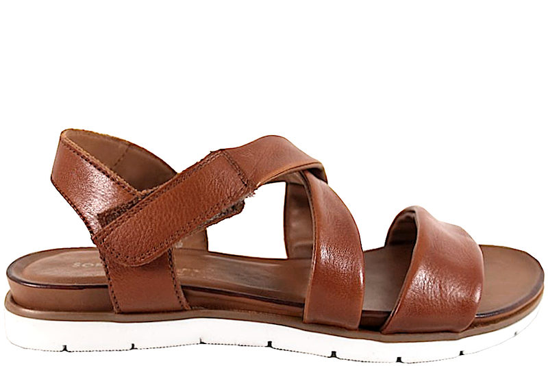 SOFTWALK LET SANDAL I COGNACFARVET SKIND