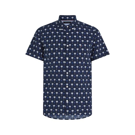 Tommy Hilfiger Mini Palm Print Skjorte, Desert Sky/Multi, XL