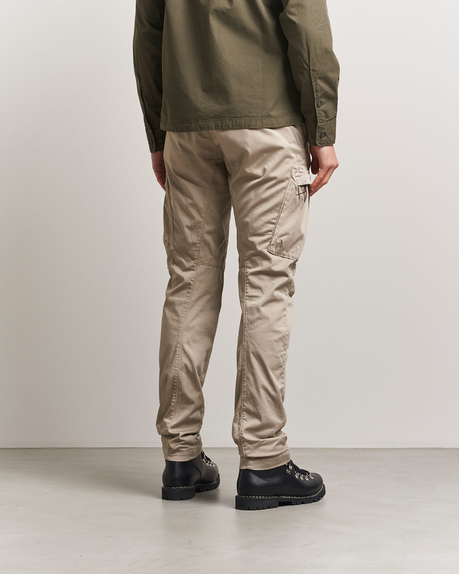 C.P. Company Satin Stretch Cargo Pants Beige