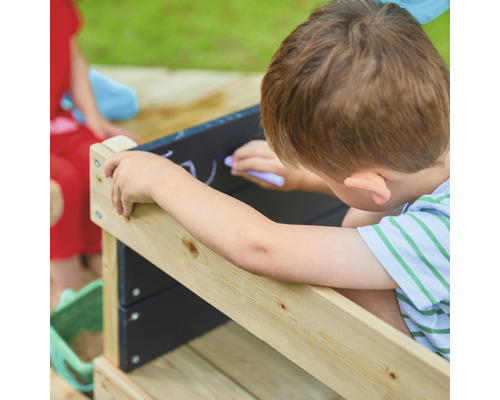 Houten zandbak, kinderspeelboot AHOY