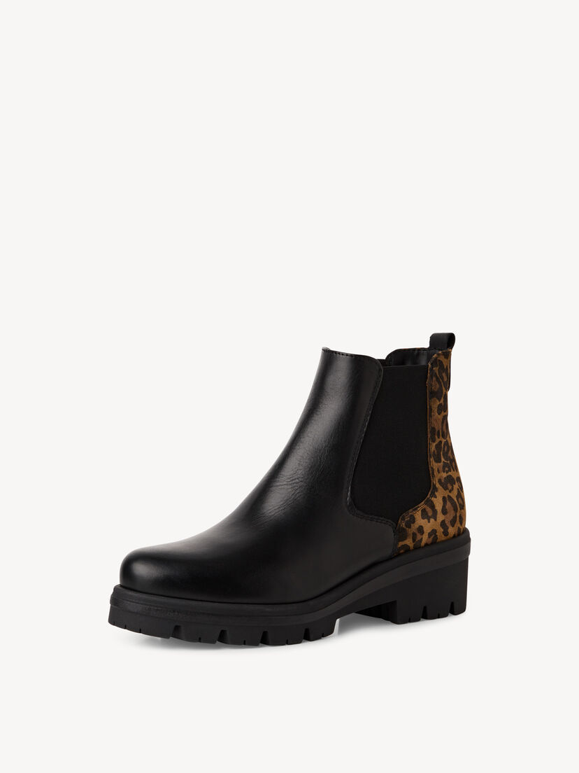 Leren Chelseaboot - zwart