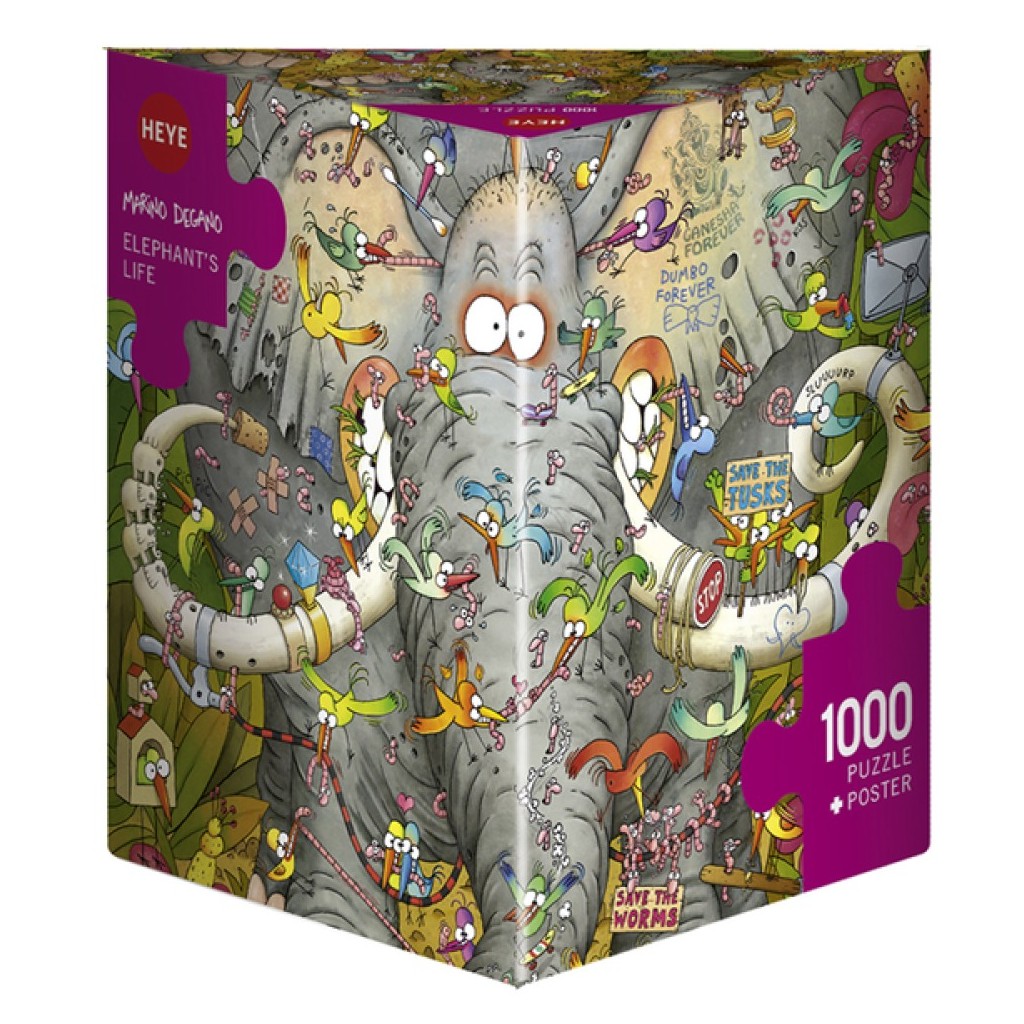 Puzzle - Elephants Life de Marino Degano – 1000 Pièces