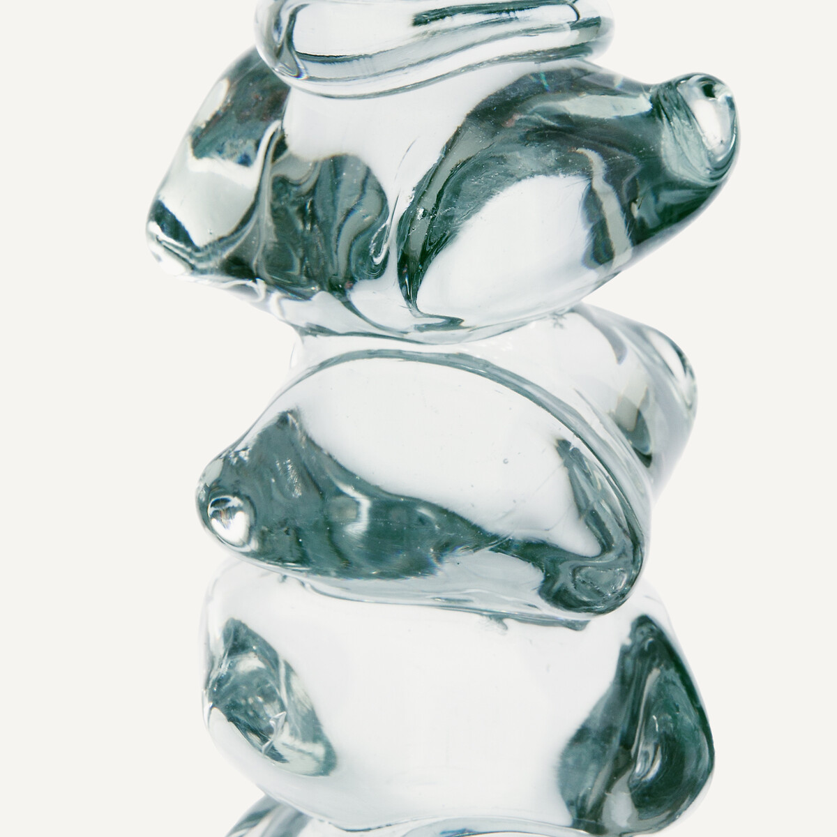 AM.PM<br>Castiçal de vidro transparente, 35 cm de altura, Qimera