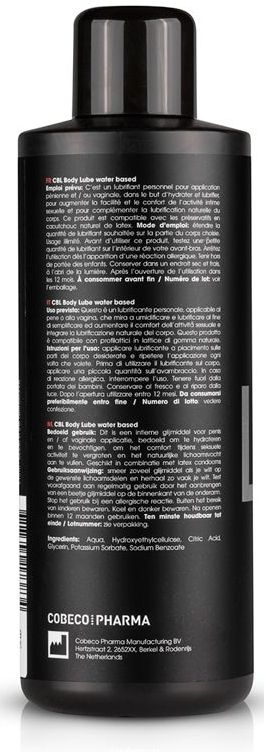Body Lube Waterbasis - 1000 ml - Glijmiddel