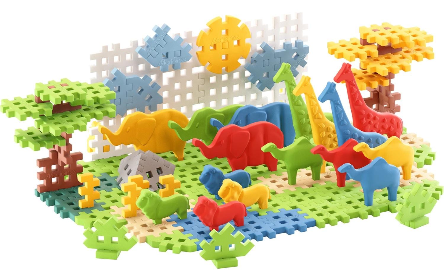 Baukasten Marioinex Mini Waffle Tier Safari - 100 TeileKonstruktionsspielzeug