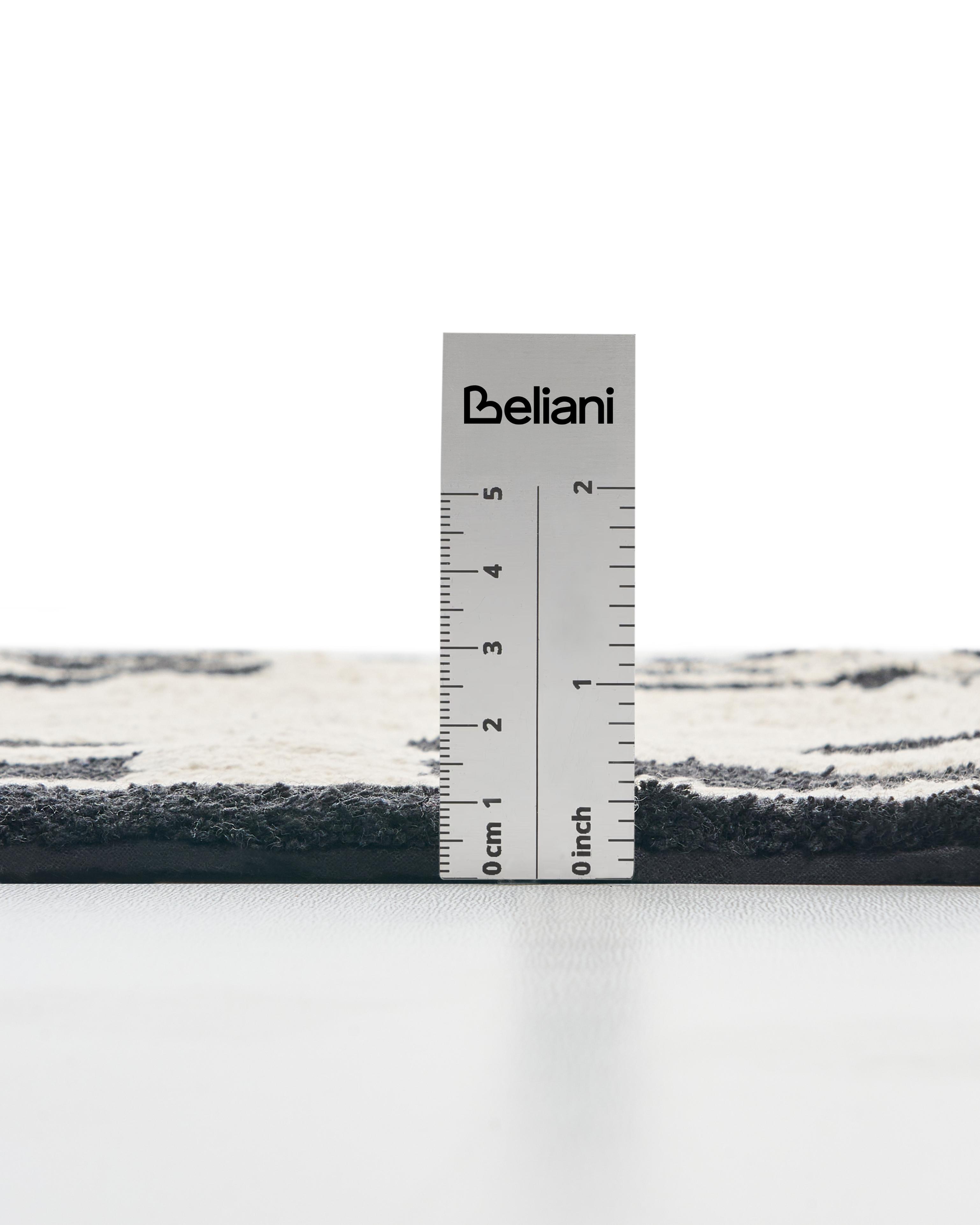 Badmat RISALU Zwart/beige 60 x 90 cm Katoen