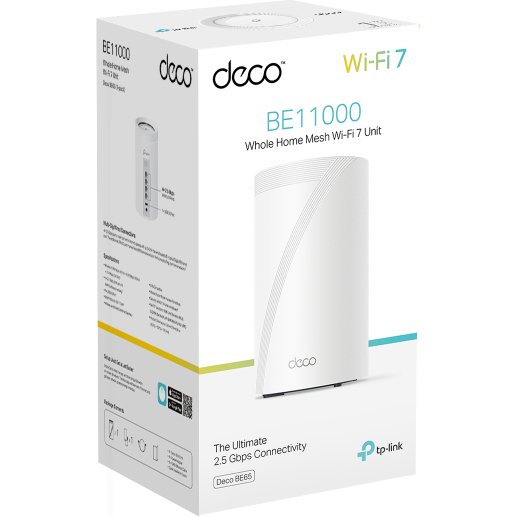 TP-Link Deco BE65 Tri-bande (2,4 GHz / 5 GHz / 6 GHz) Wi-Fi 7 (802.11be) Blanc 4 Interne
