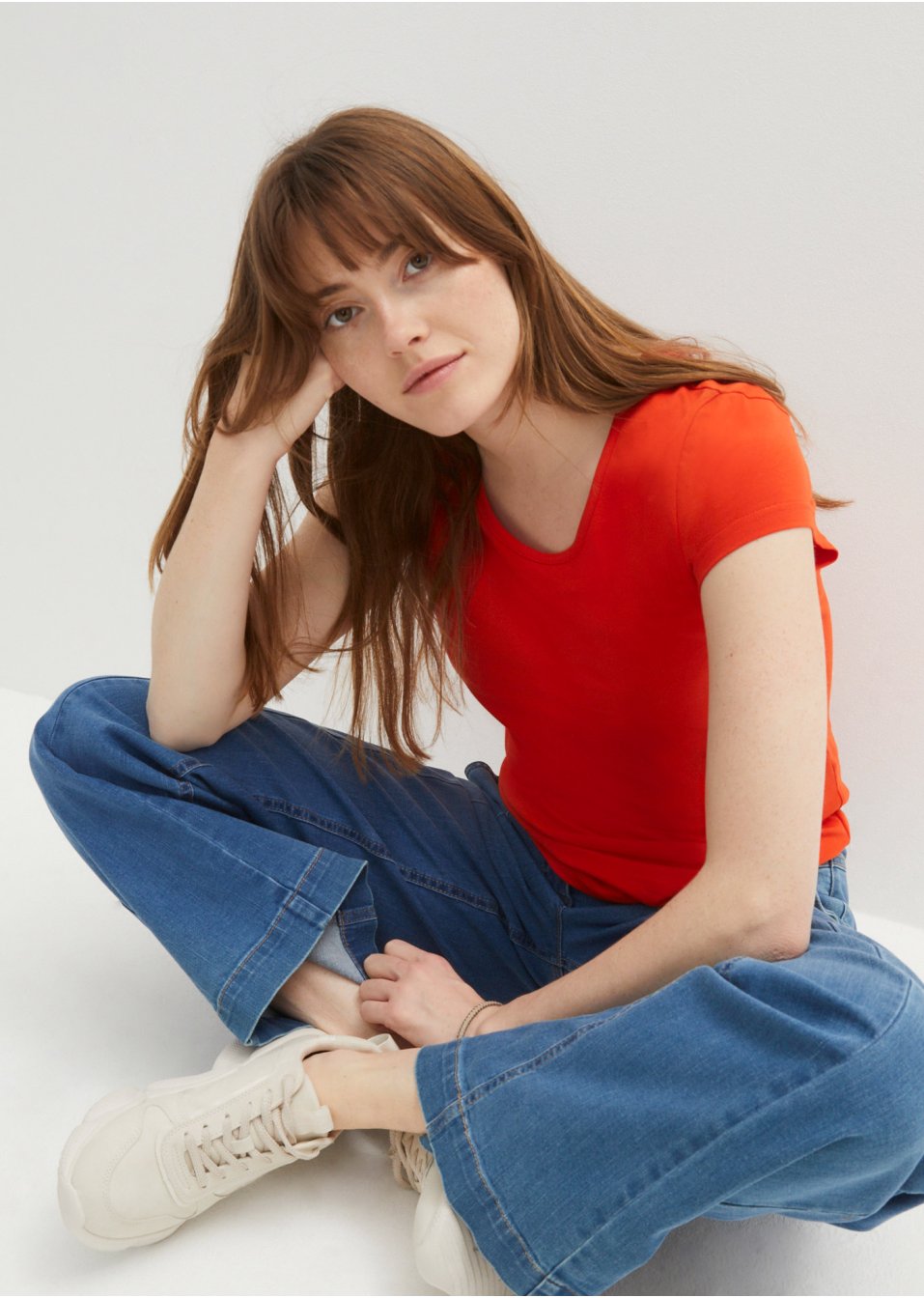 T-shirt extensible à manches courtes