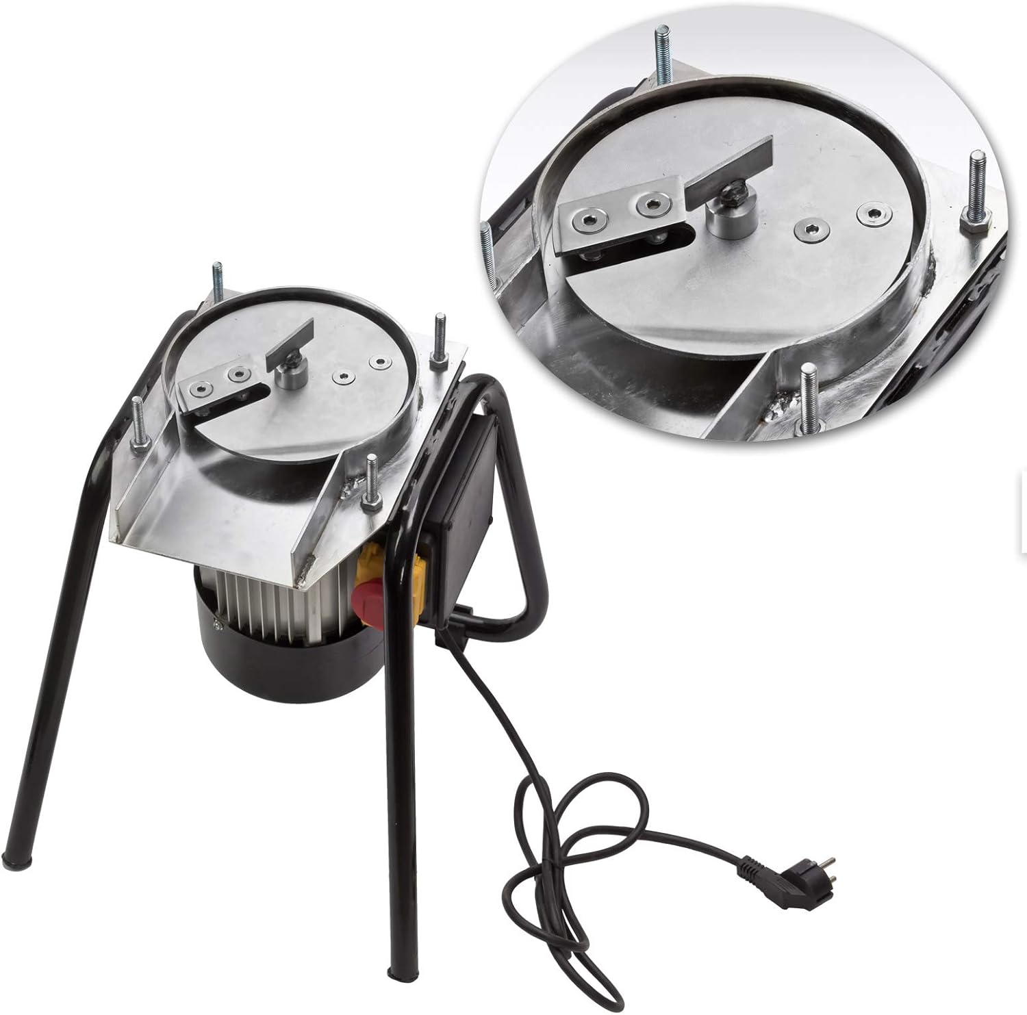 DEMA Elektro Obsthäcksler 1,1 kW 230 V – Obstmühle, Fruchtmühle, Mostmühle – mit Edelstahltrichter, robust, leistungsstark, langlebig – ideal für Obstverarbeitung & Saftpressen