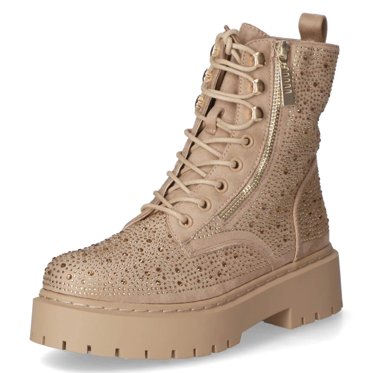 La StradaSchnürstiefeletten - beige micro/ stones