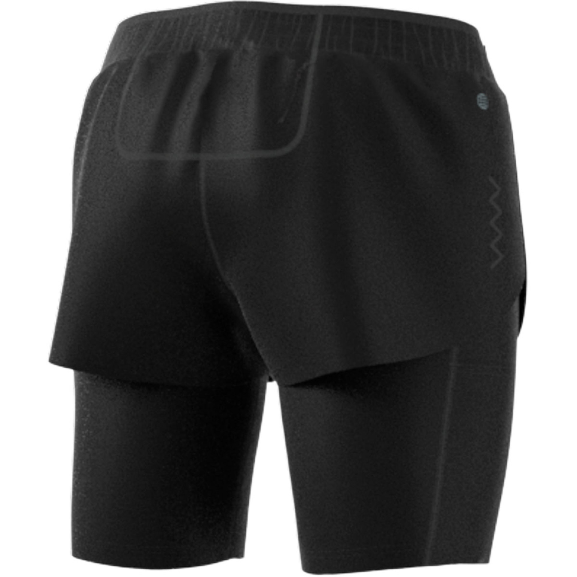 adidas RNFAST 2IN1 Hardloopbroek Kort Zwart/Zwart Dames