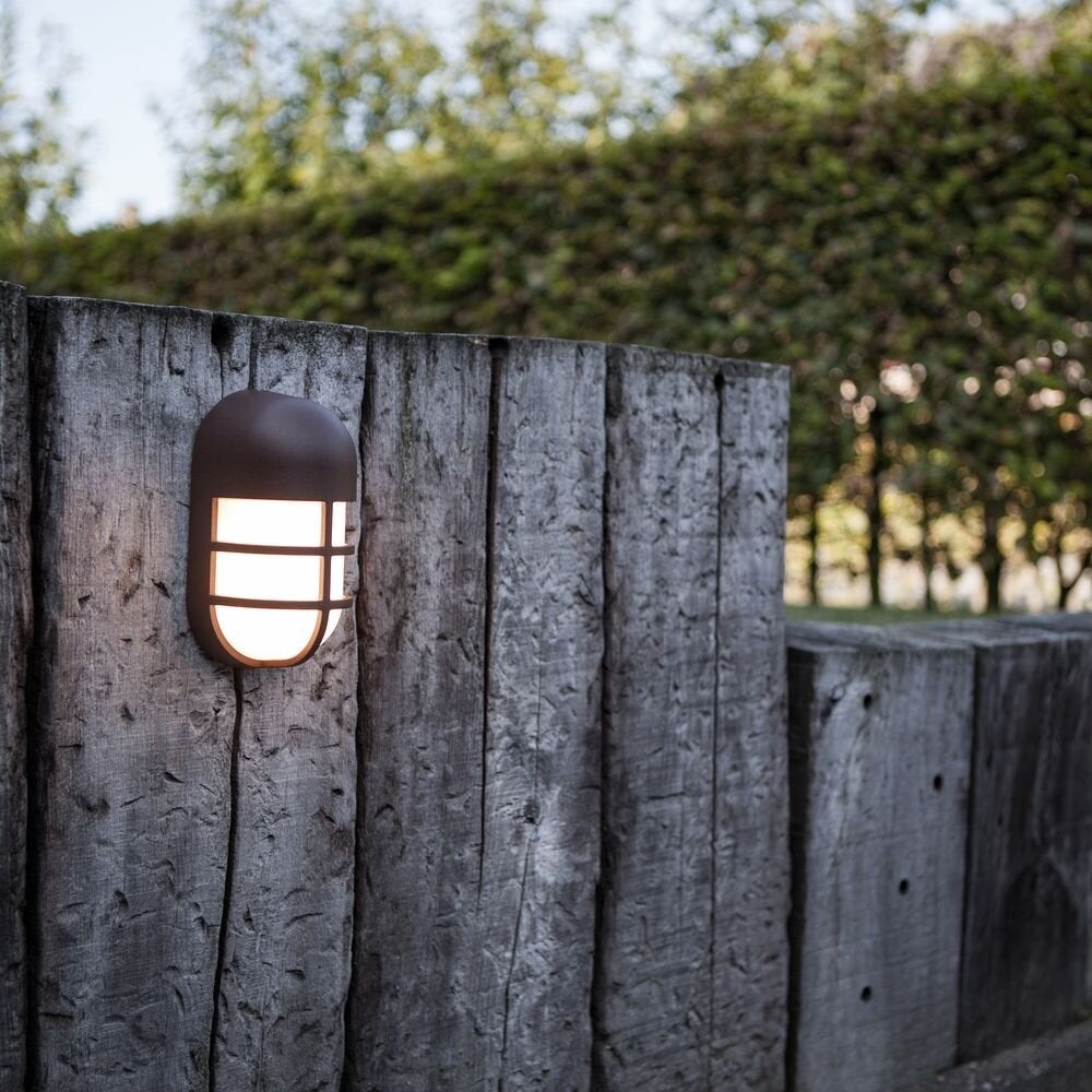 LED wandlamp Bullo in roestkleur 15W 700lm IP54