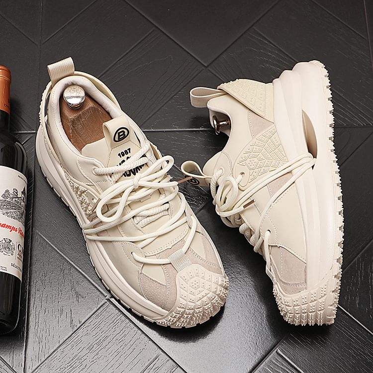 Mr Ozera - Platformsneakers met letters