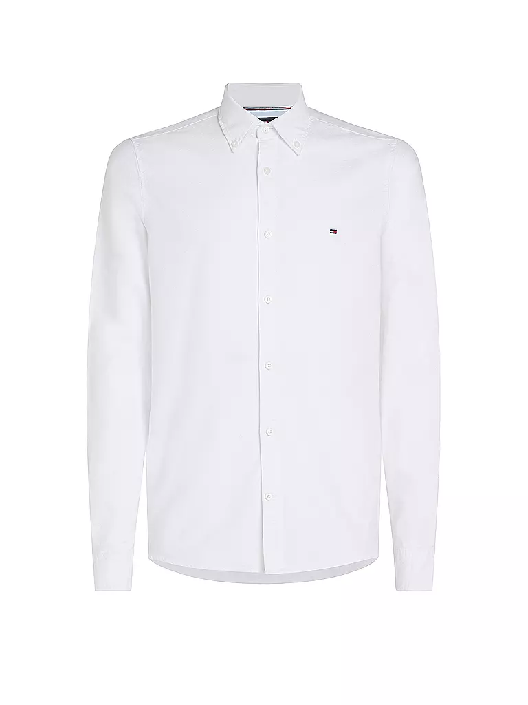 TOMMY HILFIGER Hemd Slim Fit weiss