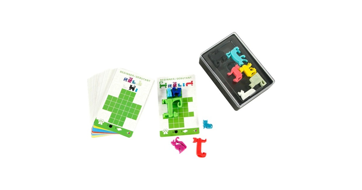 999 GamesCat Stax Denkspel  (Nederlands, 1 speler, Vanaf 7 jaar, 44 opdrachten)