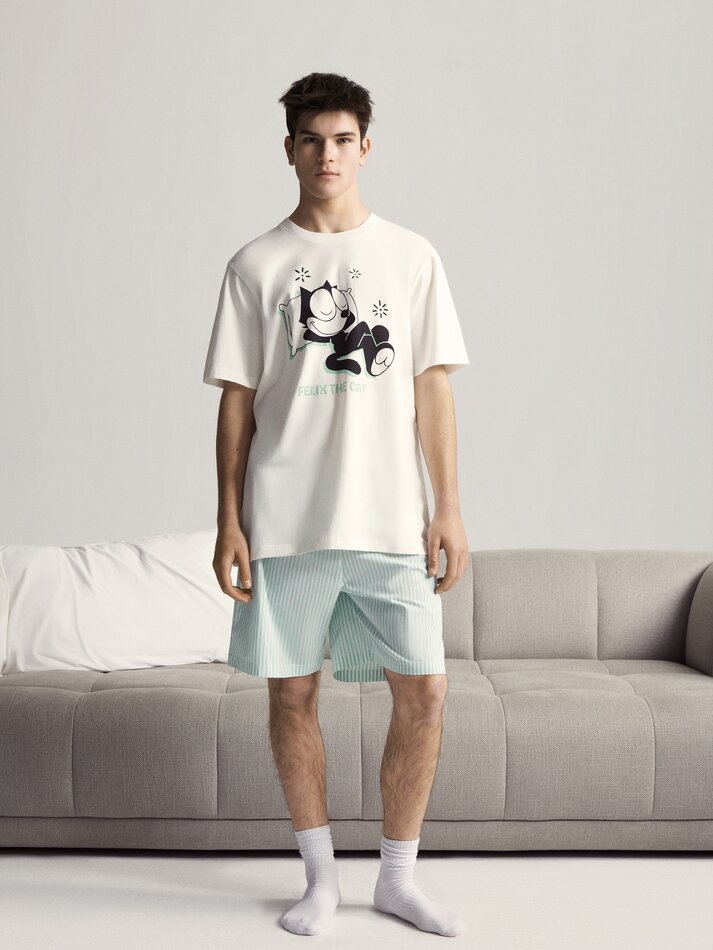 Pijama Felix the Cat - Branco