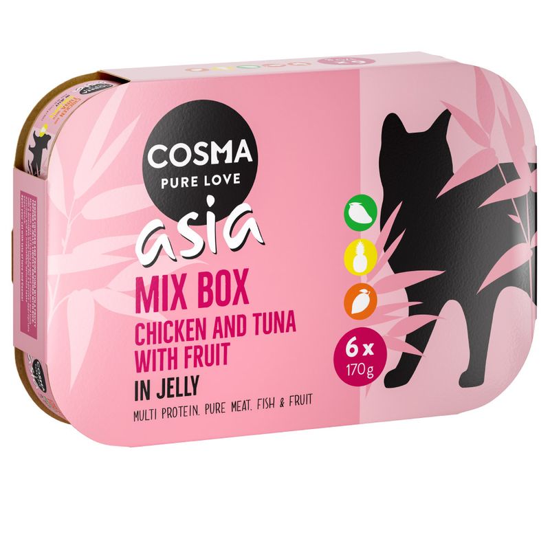 Lot Cosma Thai/Asia en gelée 24 x 170 g