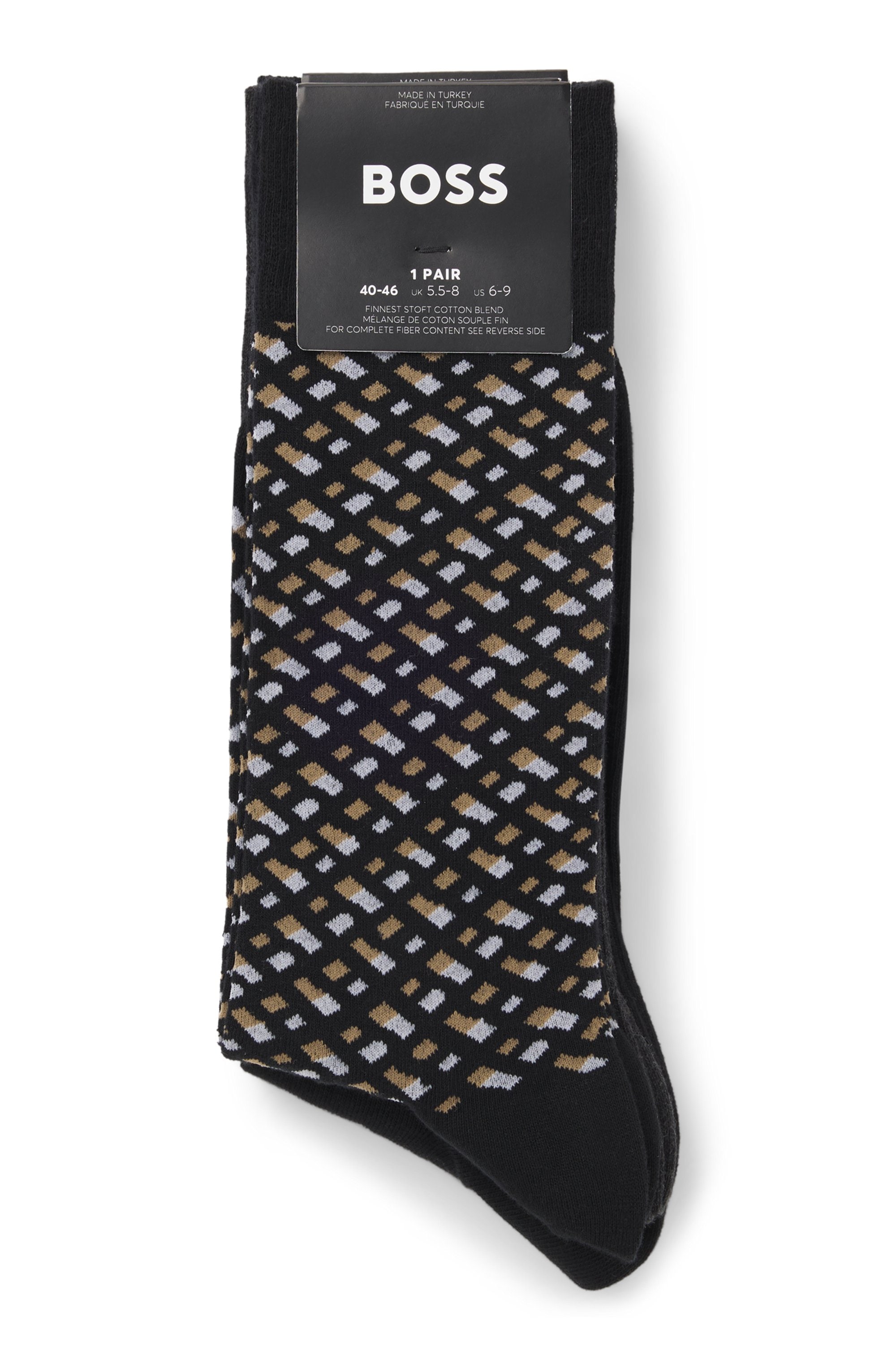 BOSS Businesssocken Packung, 4, 4 Paar tlg. mit BOSS Logo