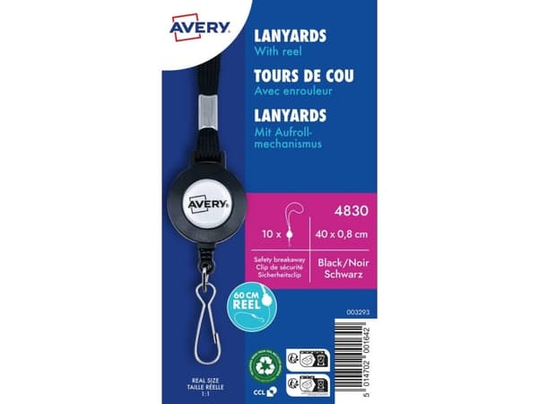 Avery 4830, Svart, 60 cm