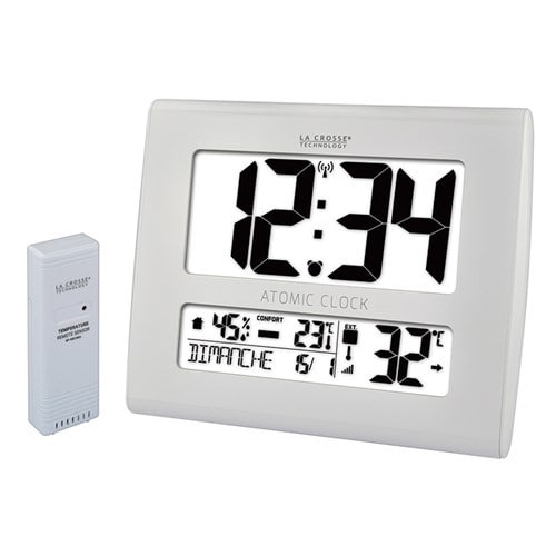 Horloge murale blanche