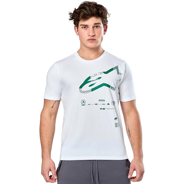 Alpinestars - T-shirt Geografica SS CSF Blanc