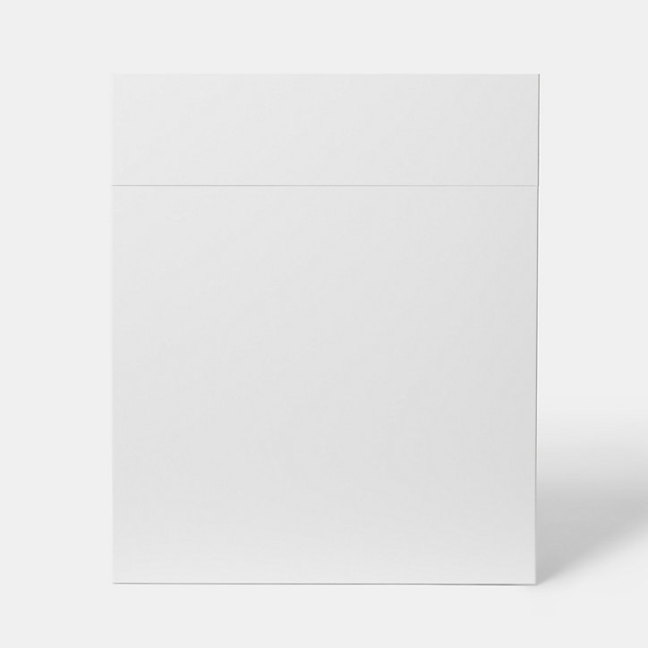 Façade de cuisine 1 porte et 1 tiroir Stevia blanc brillant l. 60 cm x H. 72 cm GoodHome