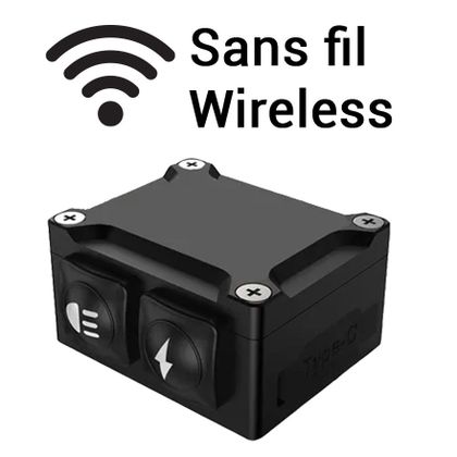 Feux Sifam Additionnels 2x45w longue portée à commande sans fil Universel - Noir