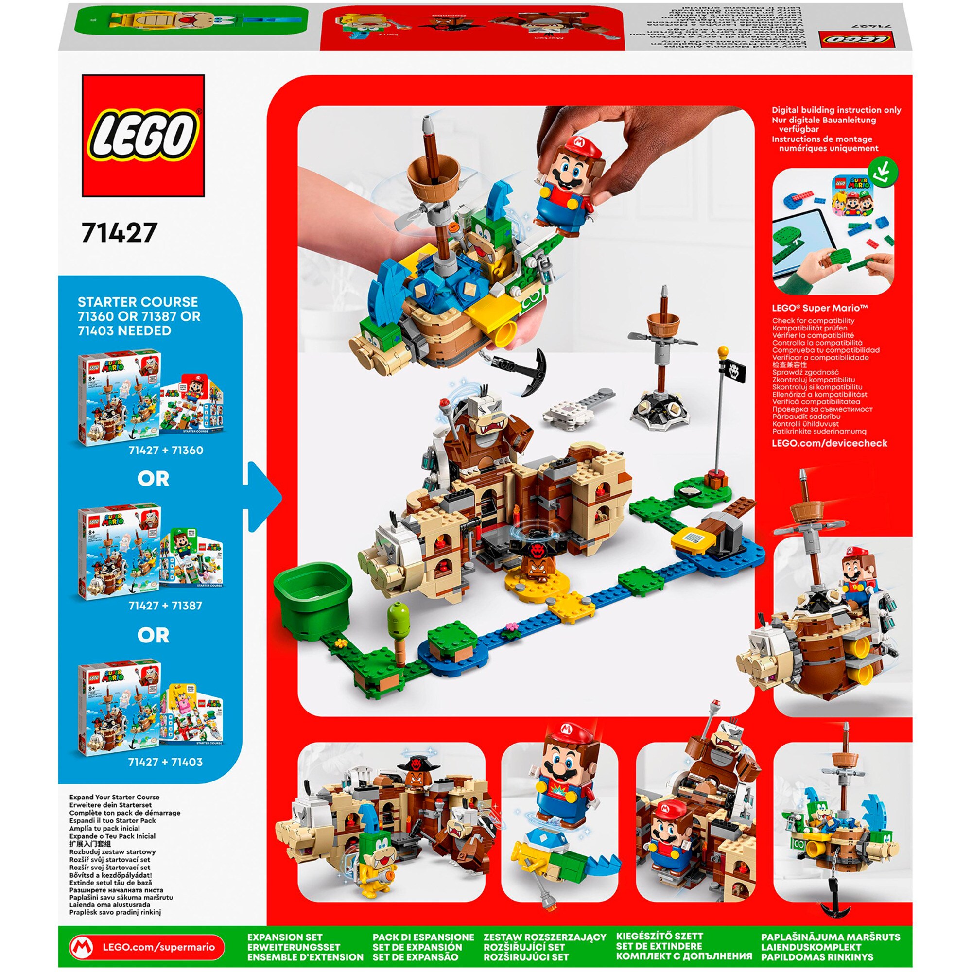 LEGO Konstruktionsspielzeug Super Mario Larry und Mortons Luftgaleeren - Erweiterungsset
