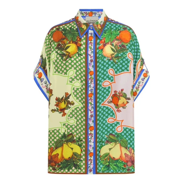 Alémais Chemise Lemonis Soie | Vert