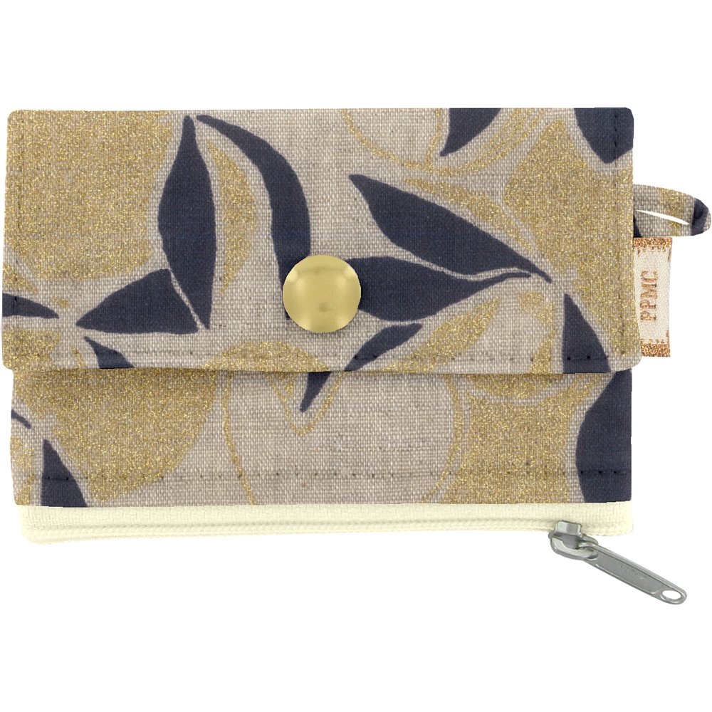 Mini Pochette Porte-Monnaie Citrons Dorés