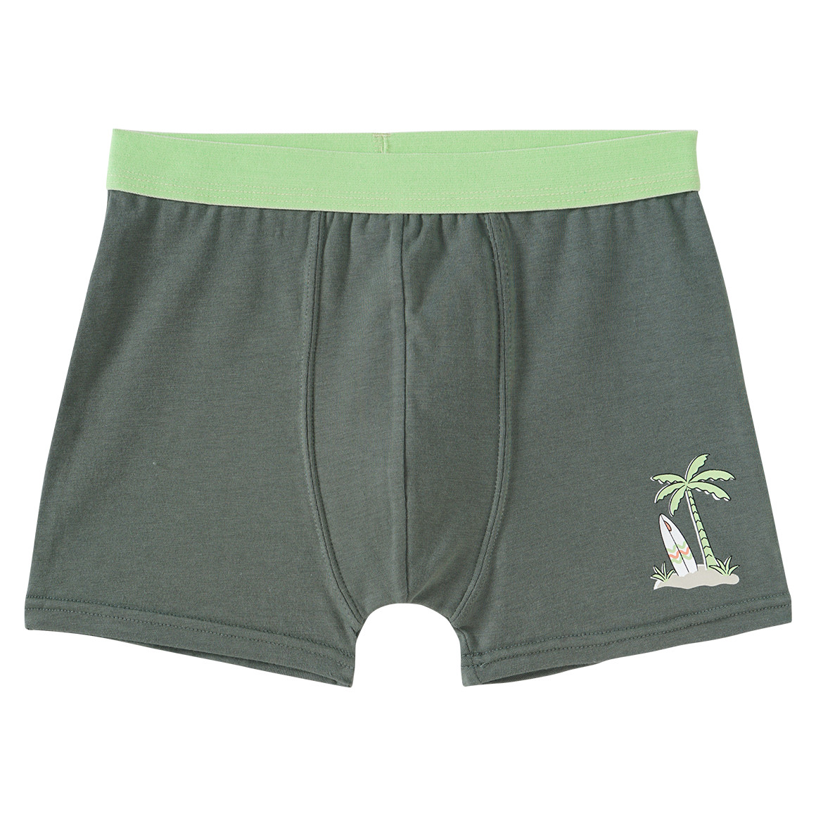 Famy 3 Jungen Boxer in verschiedenen Dessins dunkeloliv / dunkelblau
