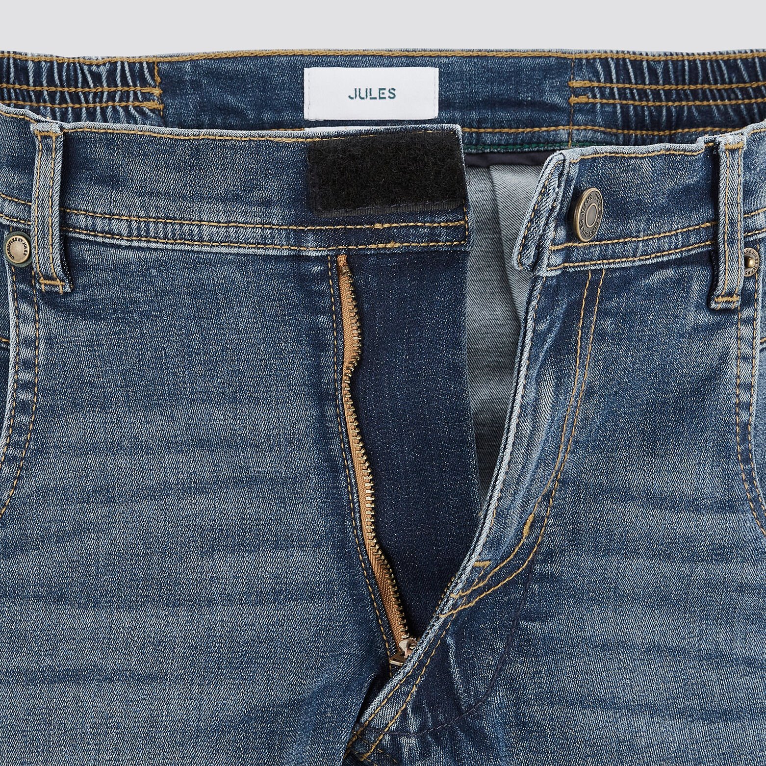 Jean slim pour personne à mobilité réduite Bleu moyen