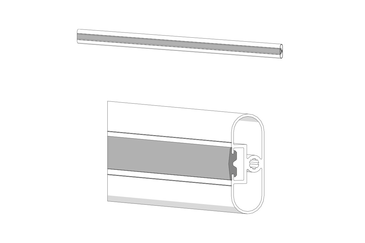 Fiamma Dust Guard Dichtung für die Fixing-Bar, das Carry-Bike sowie die Leitern Deluxe