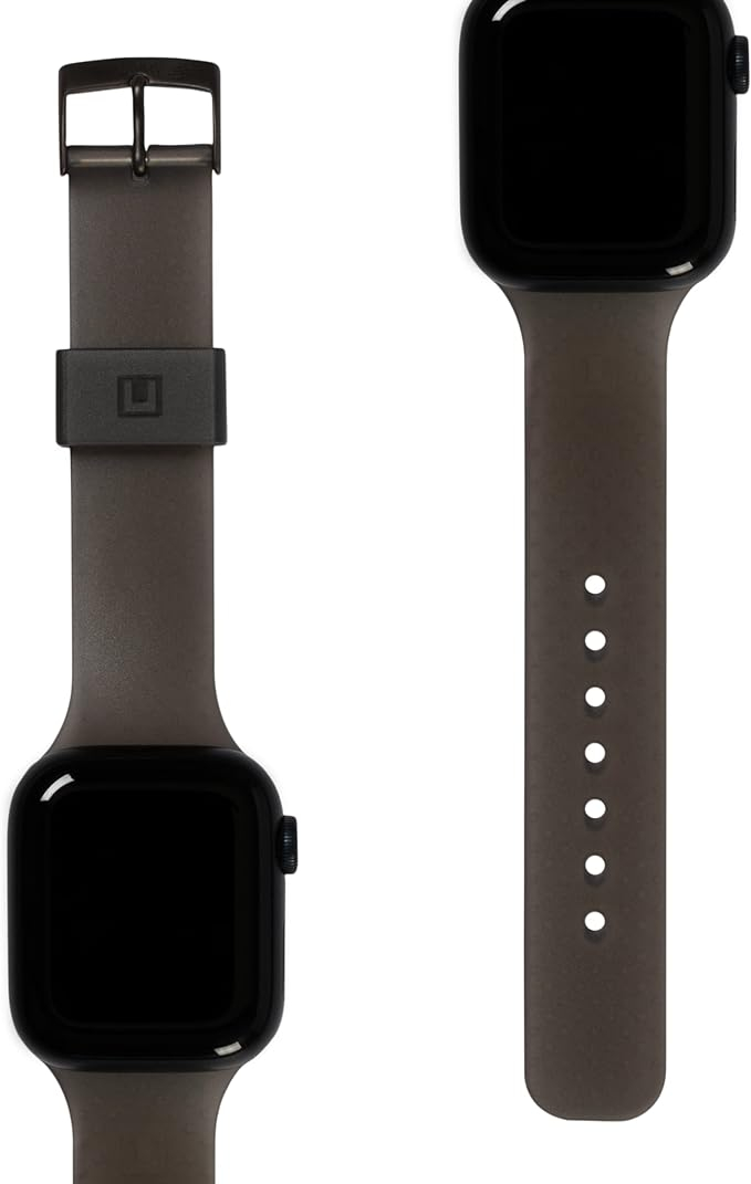 Apple Watch (49/46/45/44 mm) Lucent Strap Silikon Armband (194006313131) - Ash (Grau)