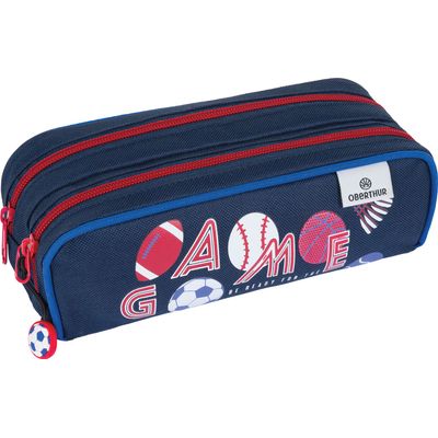 Trousse OB Sport - 2 compartiments - marine et gris anthracite - Oberthur