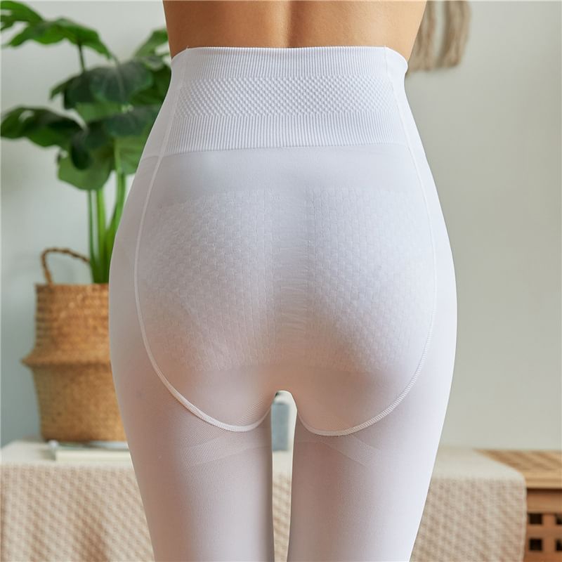 Geisha - Hoge taille effen panty's