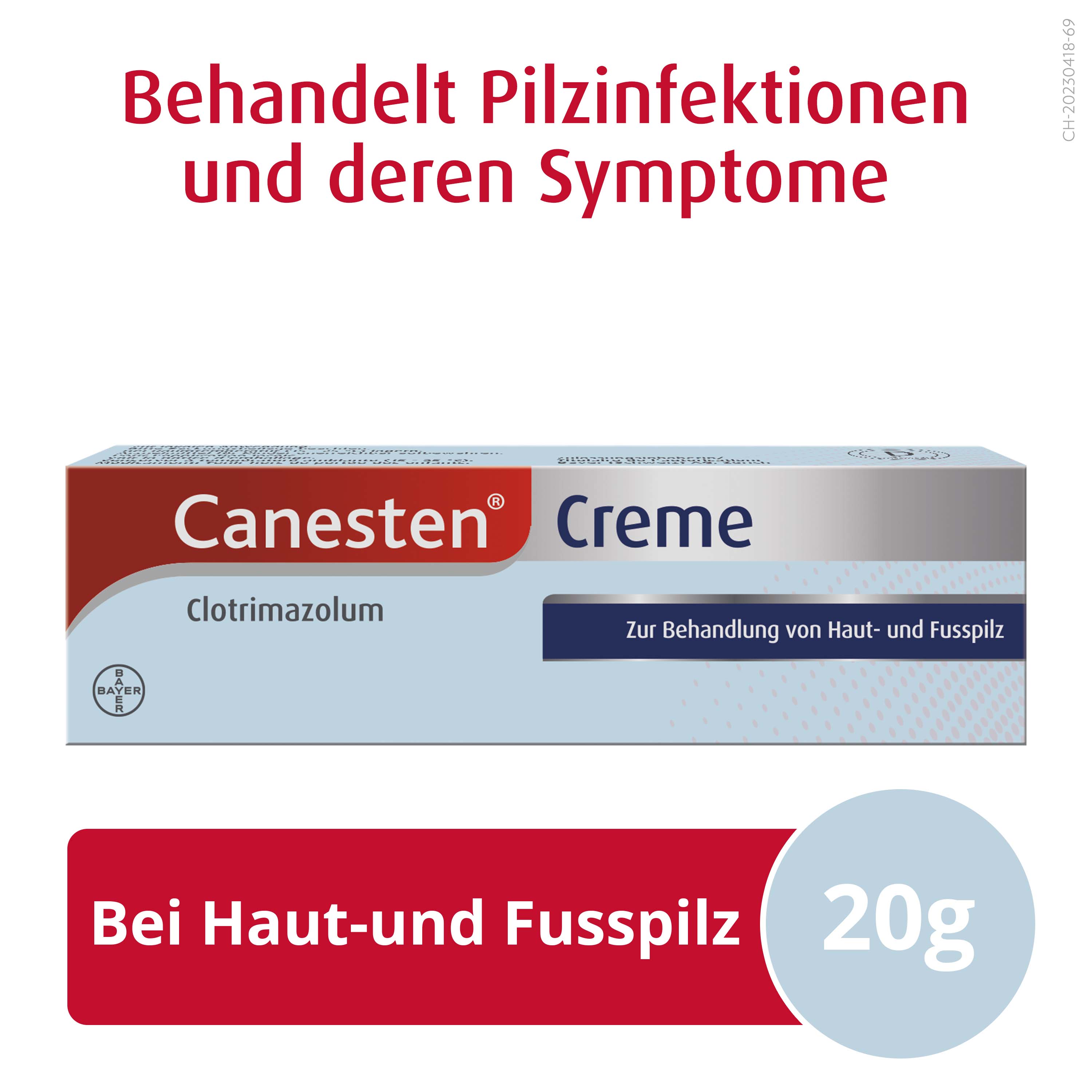 CANESTENE Creme 10 mg/g Tb 20 g<br>20 g, Tube, Creme