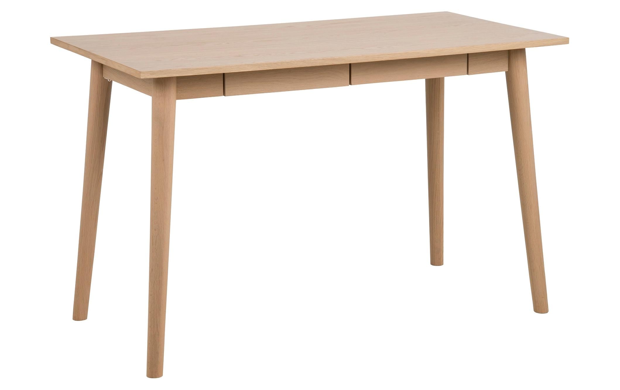 Tisch Marte, Eiche<br>Schreibtisch mit Stauraum im skandinavischen Stil