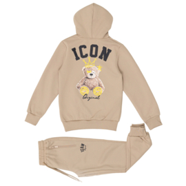 Icon bear crown set - beige