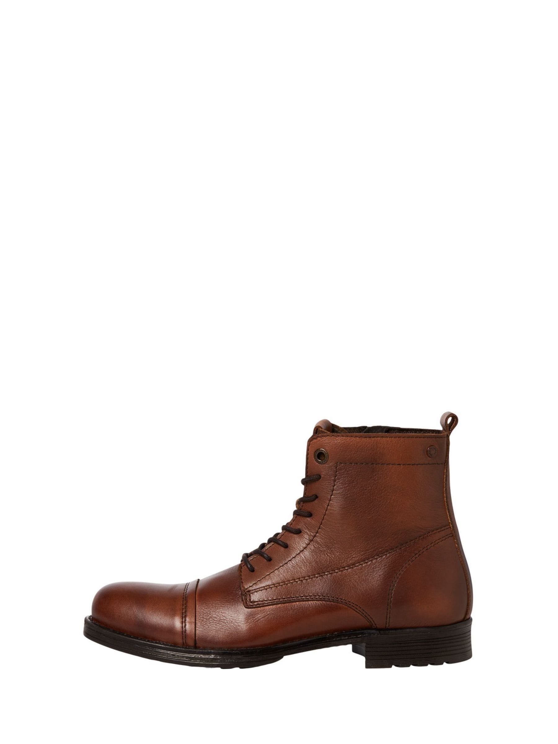 Bruin - JACK & JONES leren laarzen