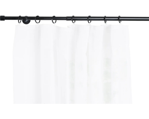Uitschuifbare gordijnroedeset, Cosy zwart, 120-210 cm, Ø 16/19 mm