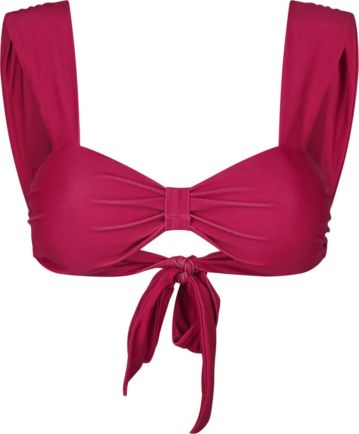 Rosemunde Bandeau bikini top Cerise
