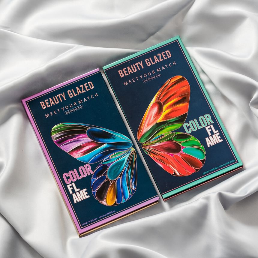 BEAUTY GLAZED - Color Flame Butterfly Oogschaduwpalet (18 kleuren)