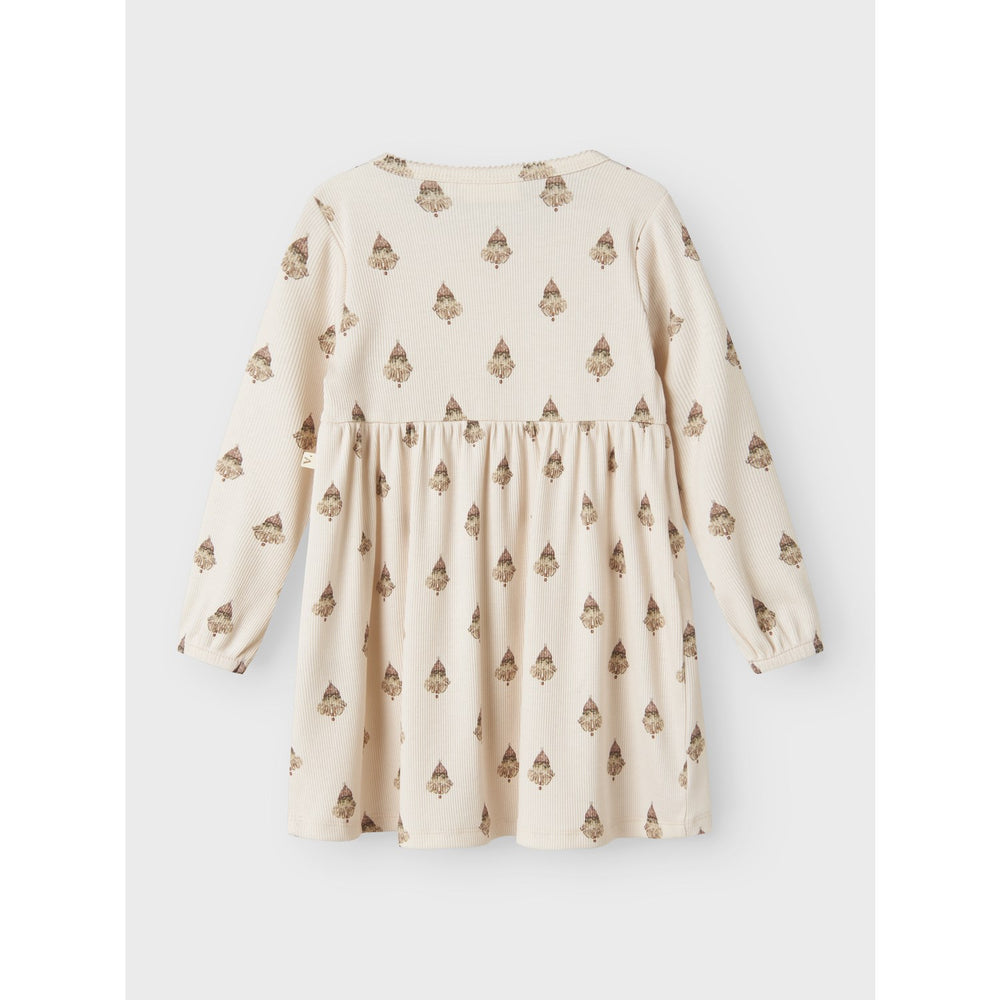 Køb Lil'Atelier Pastel Parchment Nmflavo Emi Ls Kjole Lil