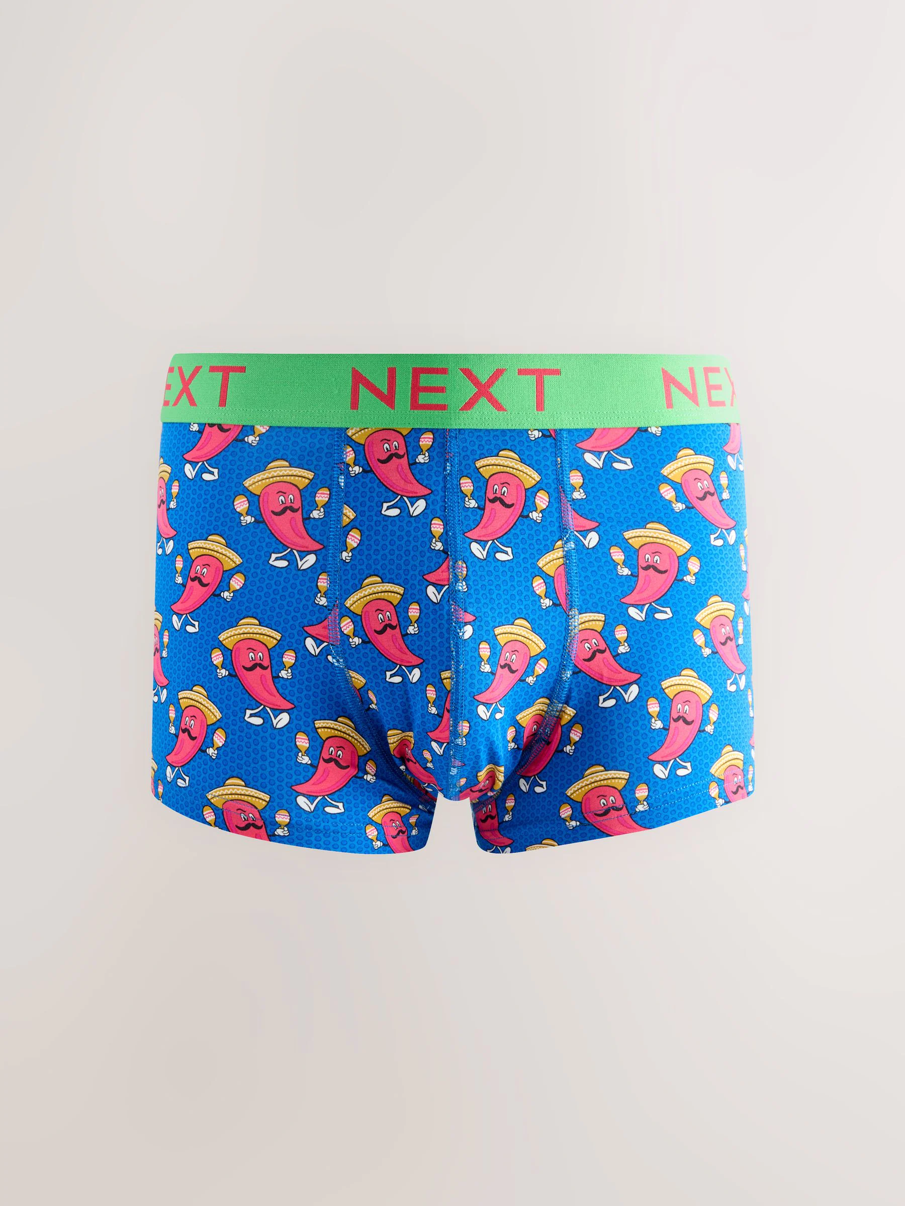 Bright Food Print - Verpakking van 5 - 5 Hipsterboxershorts
