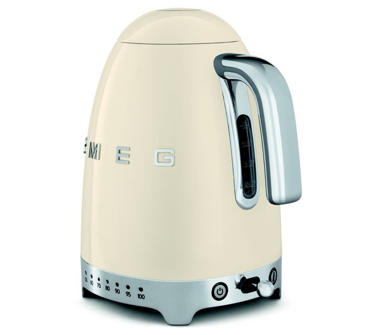 Bouilloire KLF04CREU température réglable Crème 1,7 L + Offre Cadeau - SMEG