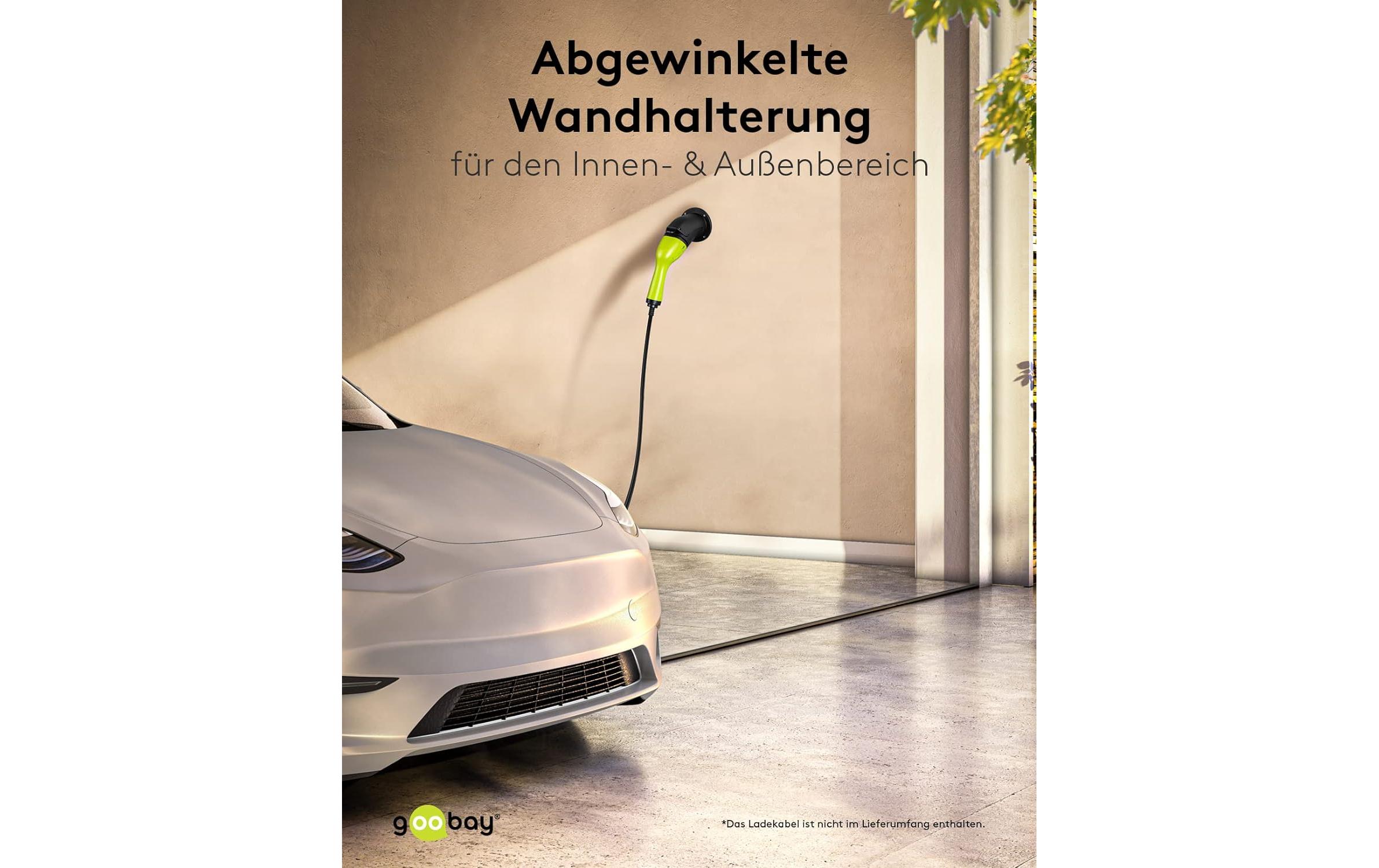 Wandhalterung abgewinkelt für Ladekabel Typ-2Kabel-Wandhalterung für Typ-2 Elektrofahrzeug-Ladekabel